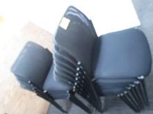 Black Stacking Chairs Guest Chairs Mesh Backl 12X$