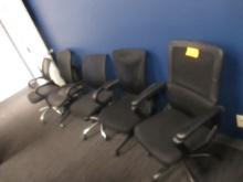 Black Mesh Back Task Chairs 5X$