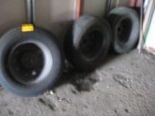 3 Used wheels and tires