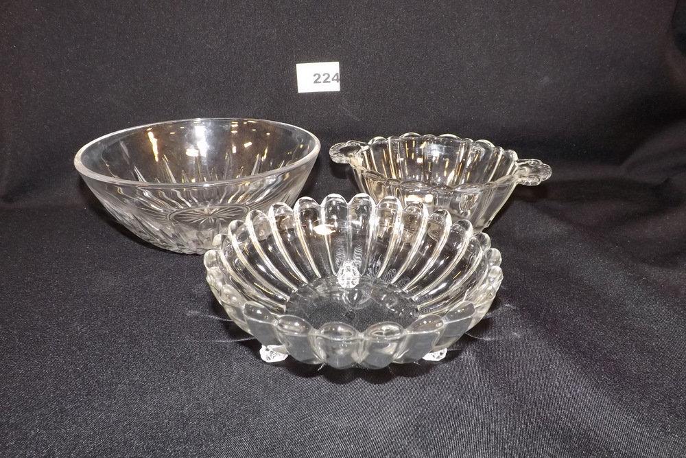 Glass Serving Bowls (3)