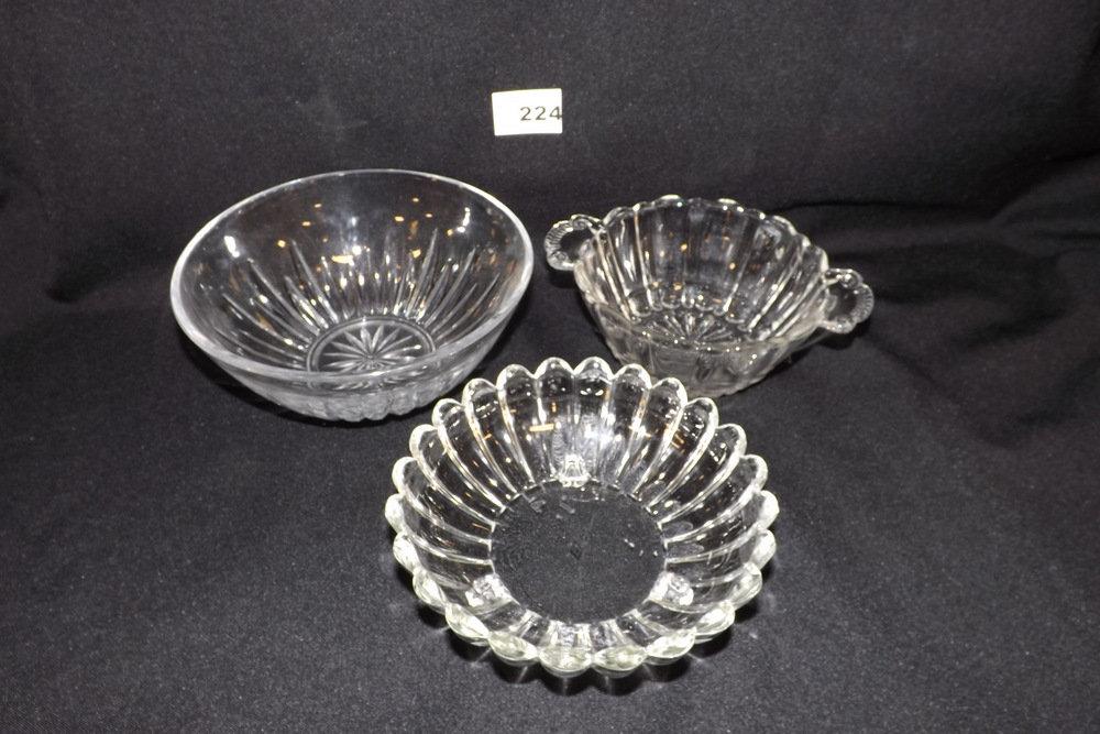 Glass Serving Bowls (3)