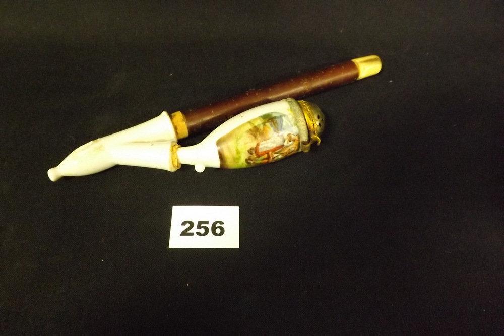 Pipe w/metal hinged lid