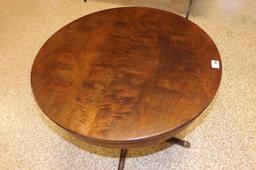 Duncan Phyfe Style Round Table w/Brass Claw Feet