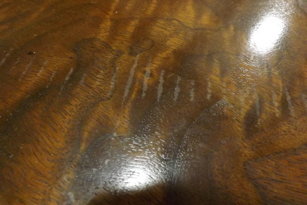 Duncan Phyfe Style Round Table w/Brass Claw Feet