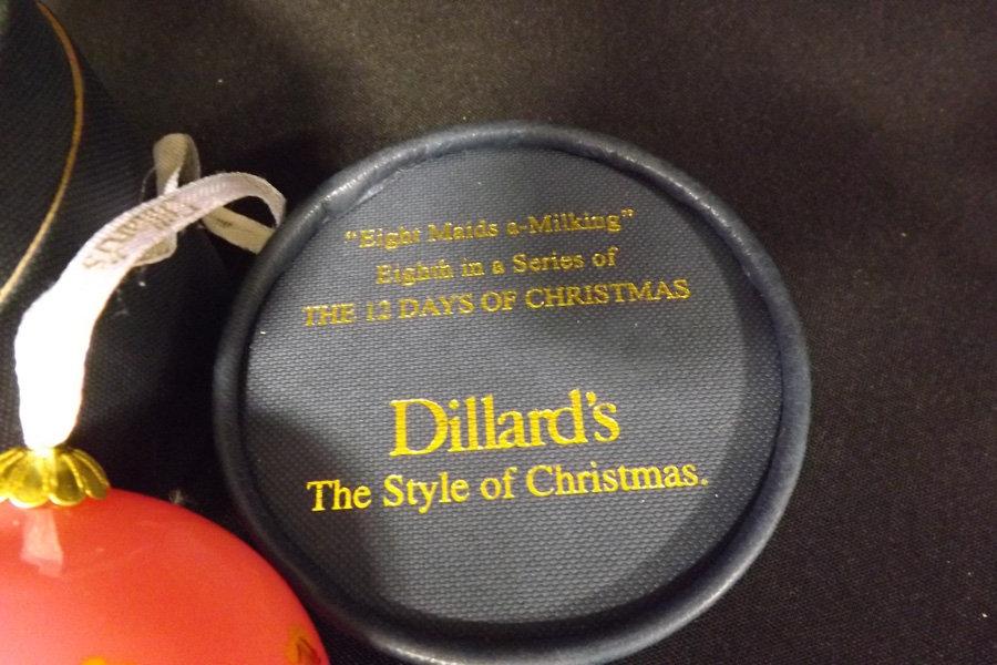 Dillard's Twelve Days of Christmas Ornaments (7)