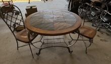 Mosiac Tile Breakfast Table & Chairs