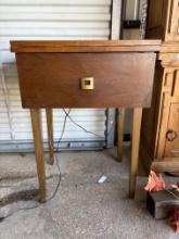 Vintage New Home Sewing Machine Table