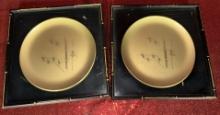 Otagiri Japan Lacquerware 7.5'' Plates Gold Bamboo