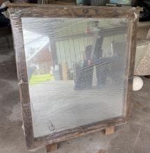 Large Mossy Oak Wooden Etched Mirror