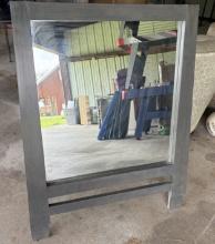 Large Modern Gray Dresser  Mirror