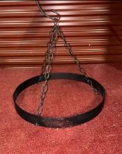 Metal Hanging Ceiling Pot Rack Holder - Matte Black