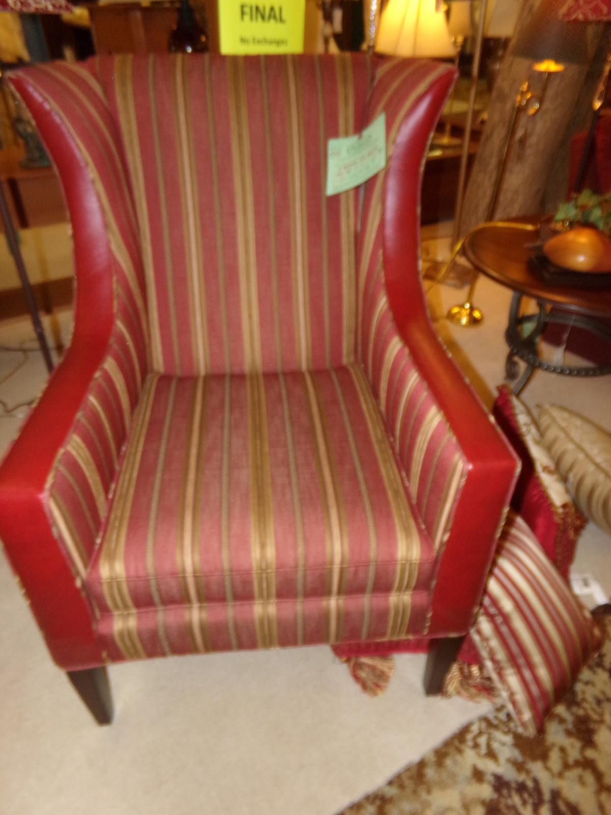 Chair with Leather Arms
