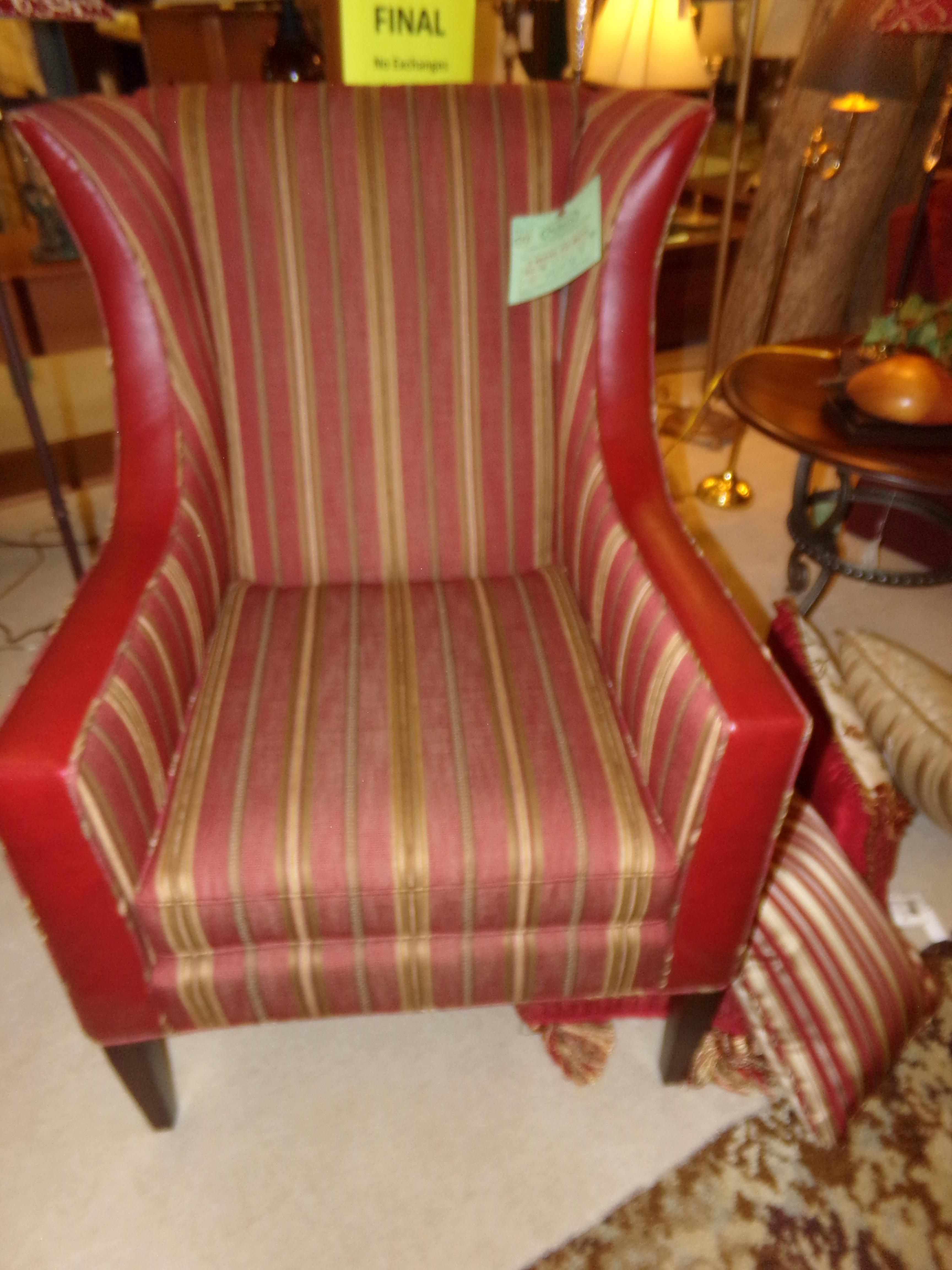Chair with Leather Arms