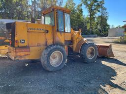JD 444D Loader, 8' front bkt., 6cyl Dsl., 5854hrs.
