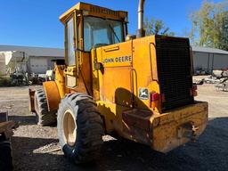 JD 444D Loader, 8' front bkt., 6cyl Dsl., 5854hrs.