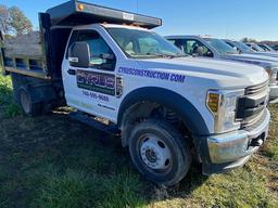 2019 Ford F-550XL, Power Stroke Turbo Dsl., 4wd, p.w., p.l., Dually, Godwin dump bed, 25,504mi.