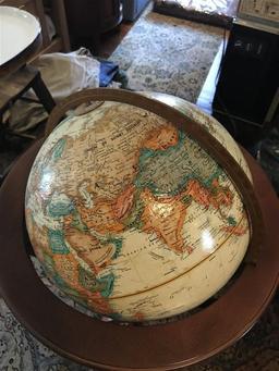 Vintage Globe w/Wooden Stand