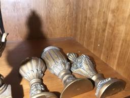 Decorative shelf items lot