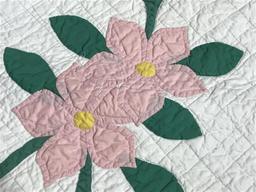 Large Vintage Quilt with Some Hand stitching