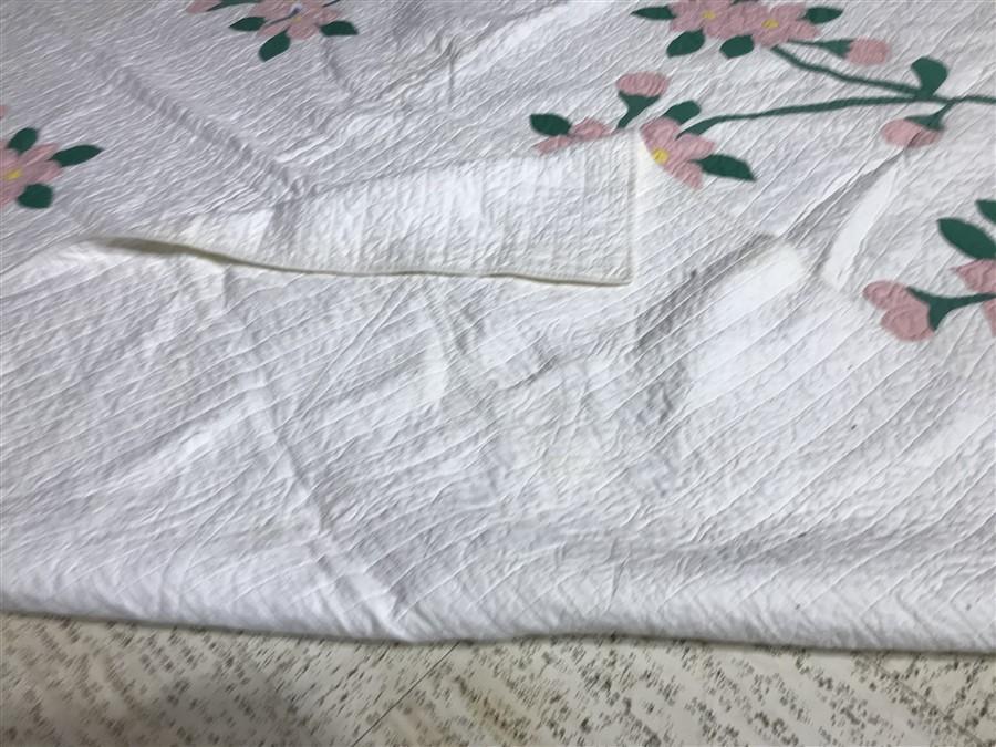 Large Vintage Quilt with Some Hand stitching