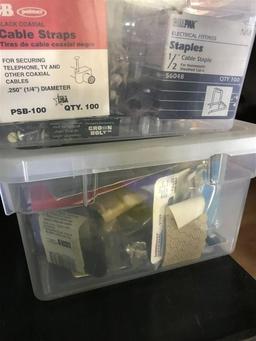 Contents of items on 3 shelves lot
