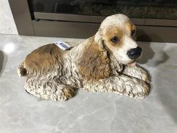 Chalk Cat & Resin Dog Statues or Decorative Figures