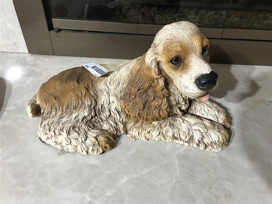 Chalk Cat & Resin Dog Statues or Decorative Figures