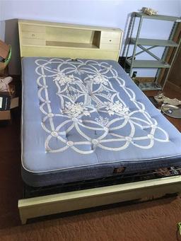 Mid-Century Modern Full Bed and Mattress
