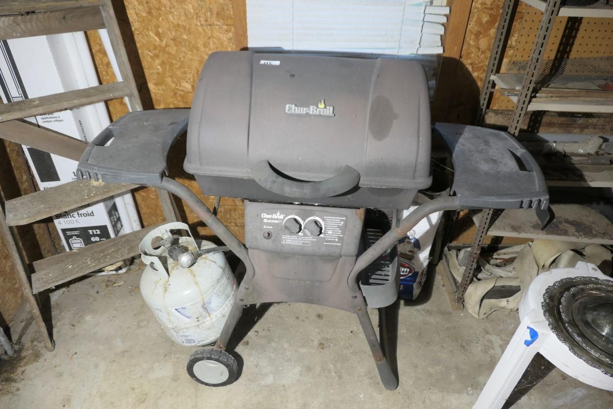 BBQ Grill, Shelf, contents and more lot