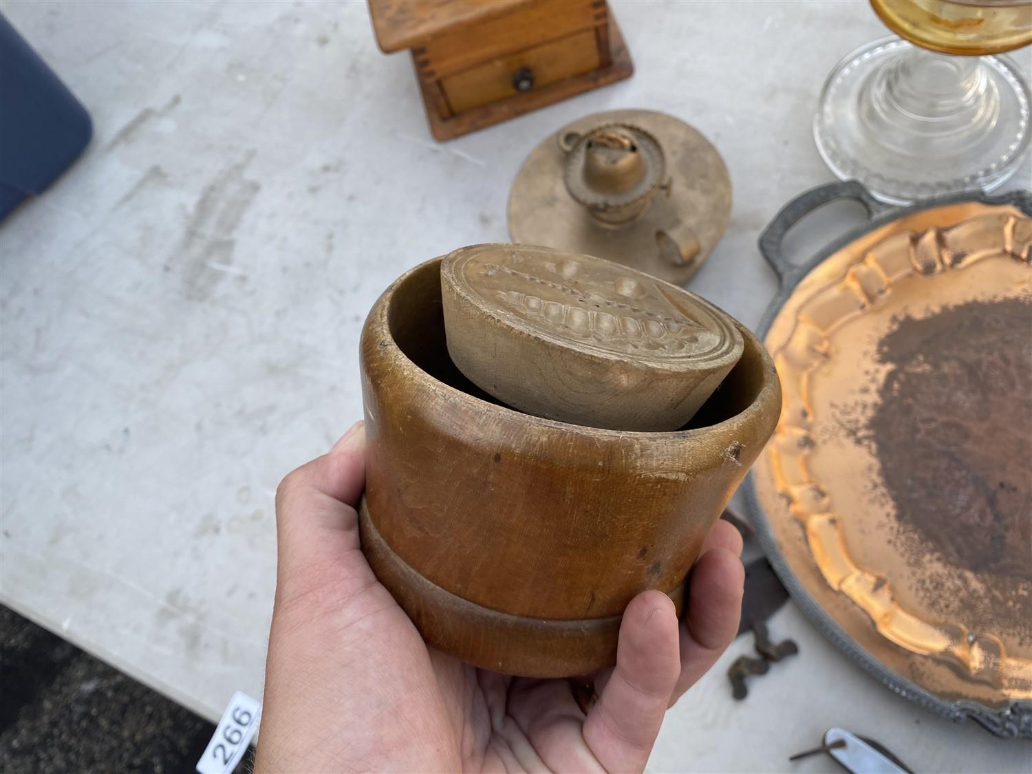 Group lot of assorted antiques, coffee grinder, trivet, knife etc