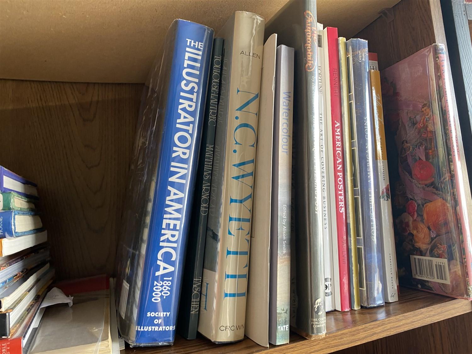 Large lot of assorted books - mostly Art related
