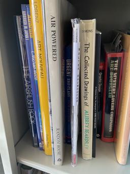 Shelf lot of better books on art