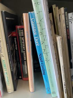 Shelf lot of better books on art
