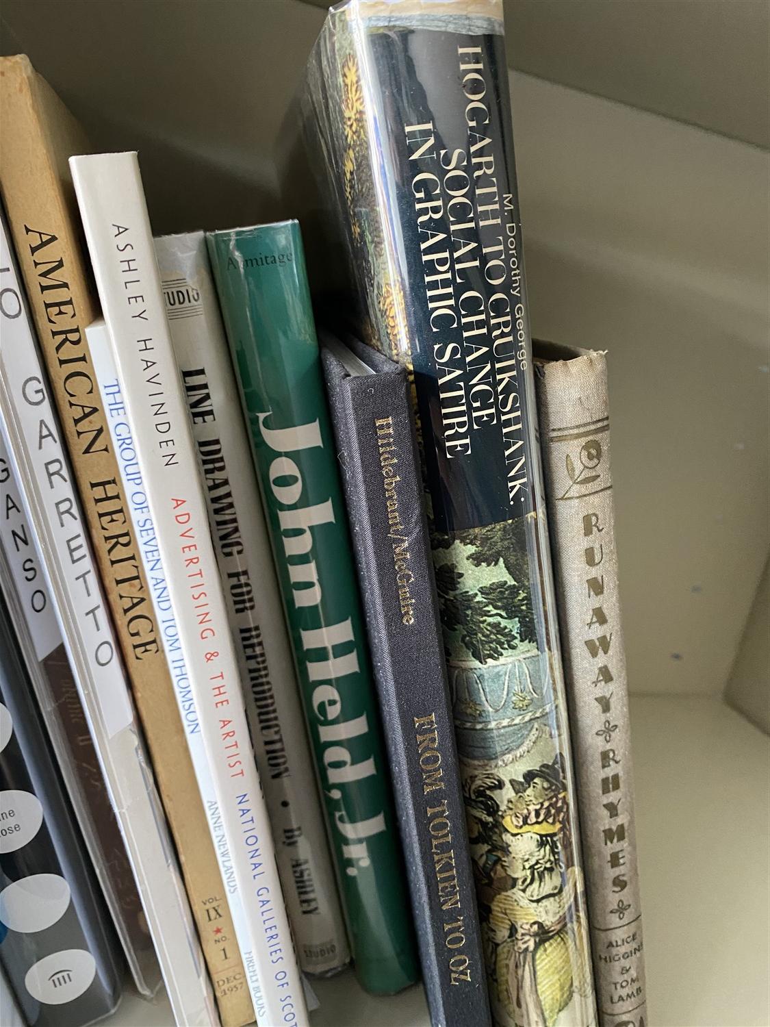 Shelf lot of better books on art