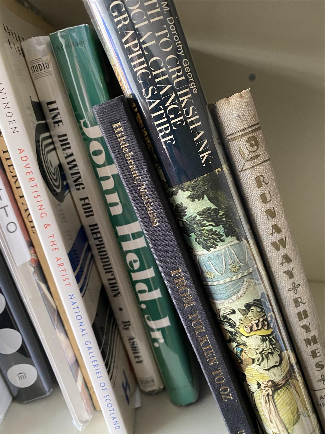Shelf lot of better books on art