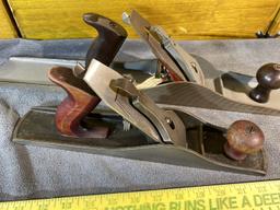 2 Antique Metal Block Planes - Nice