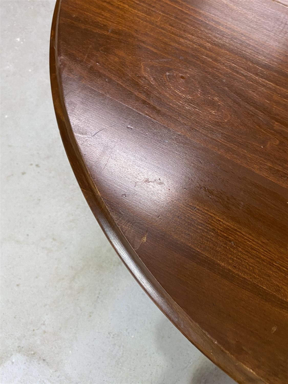 Vintage wooden drop leaf gate leg table