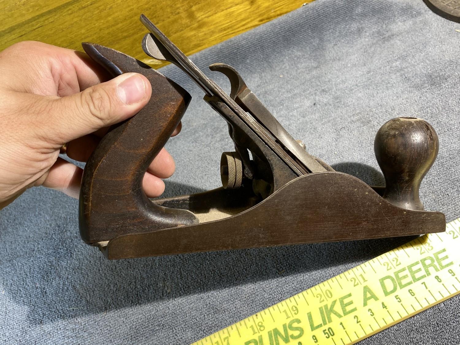 Antique metal block plane