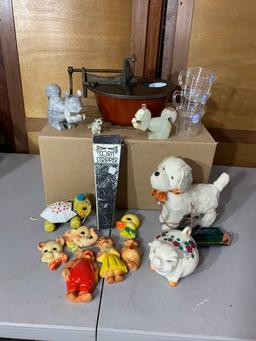 Enamelware Churn, Bank and Decor