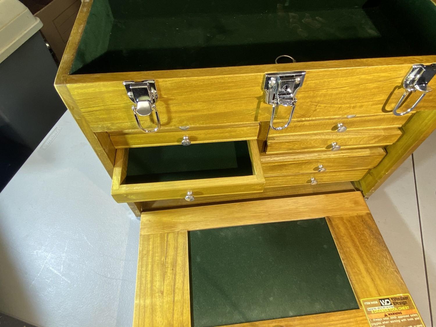 Wooden Antique Style Carpenter's Toolbox by Windsor
