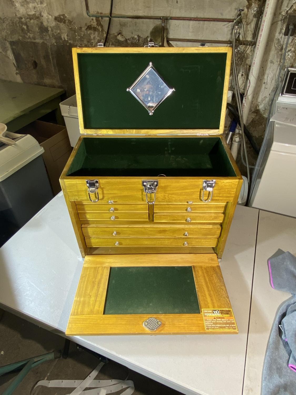 Wooden Antique Style Carpenter's Toolbox by Windsor