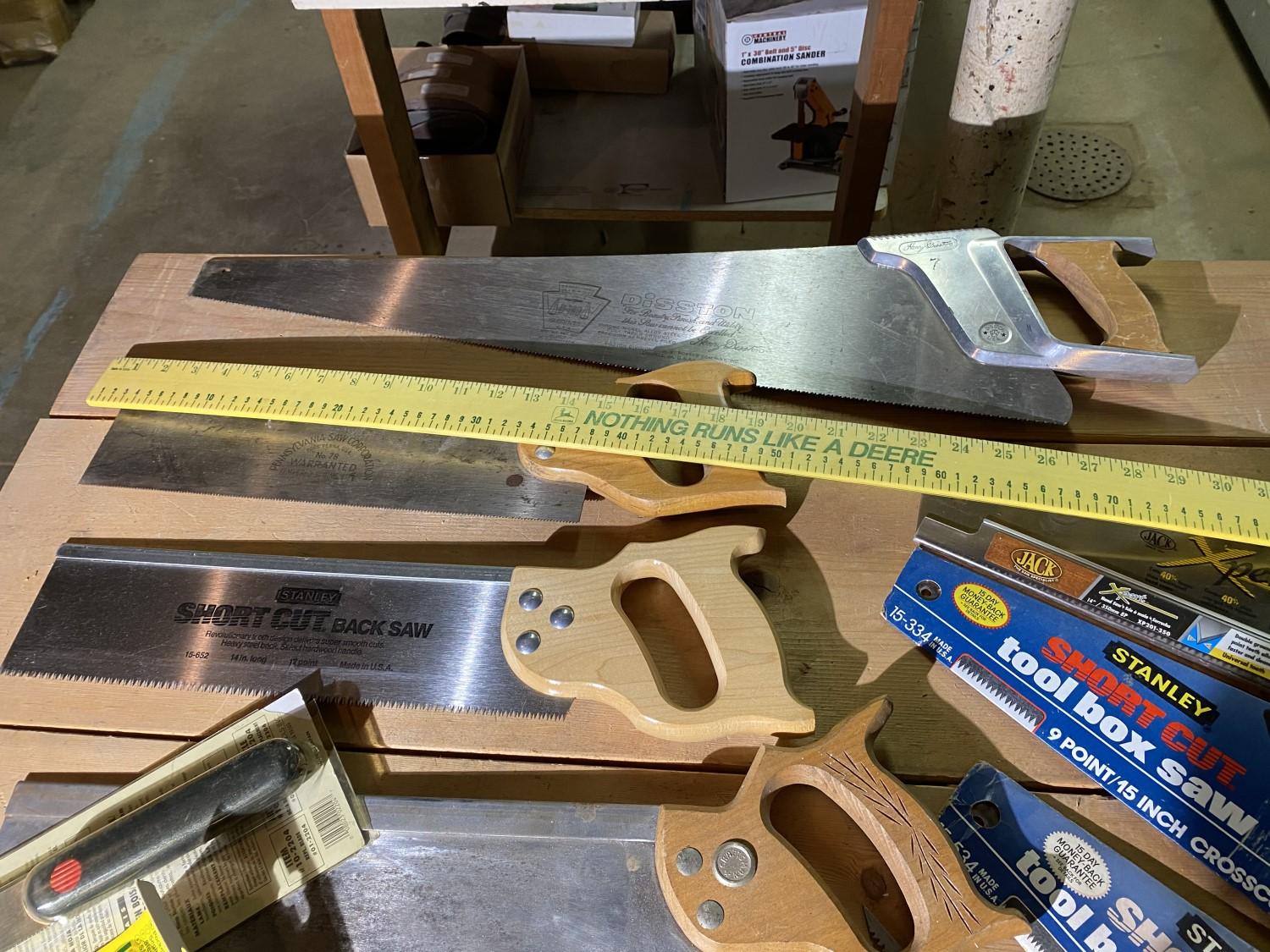 Group lot oas assorted newer vintage saws