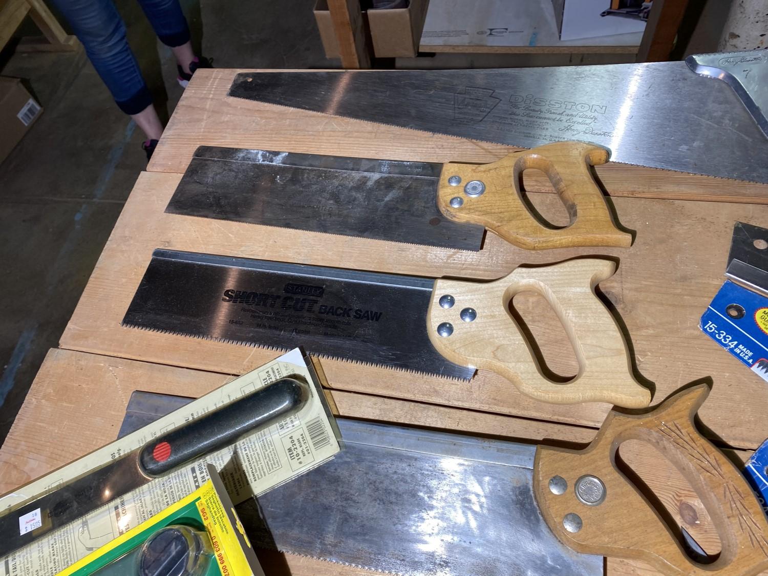Group lot oas assorted newer vintage saws