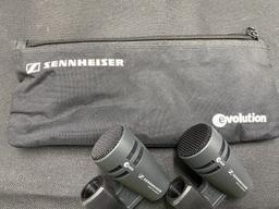 Two Sennheiser e604 Drum Microphones
