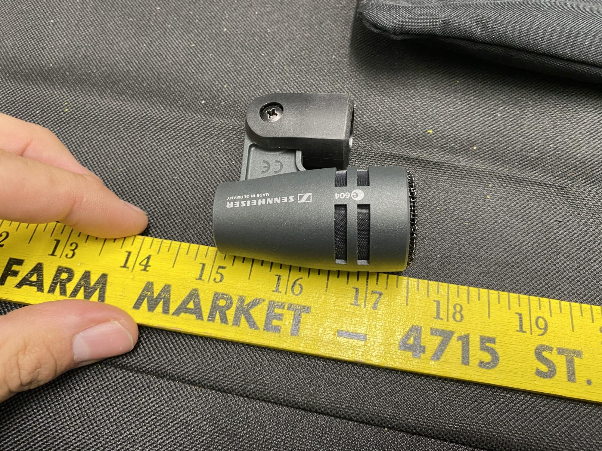 Two Sennheiser e604 Drum Microphones