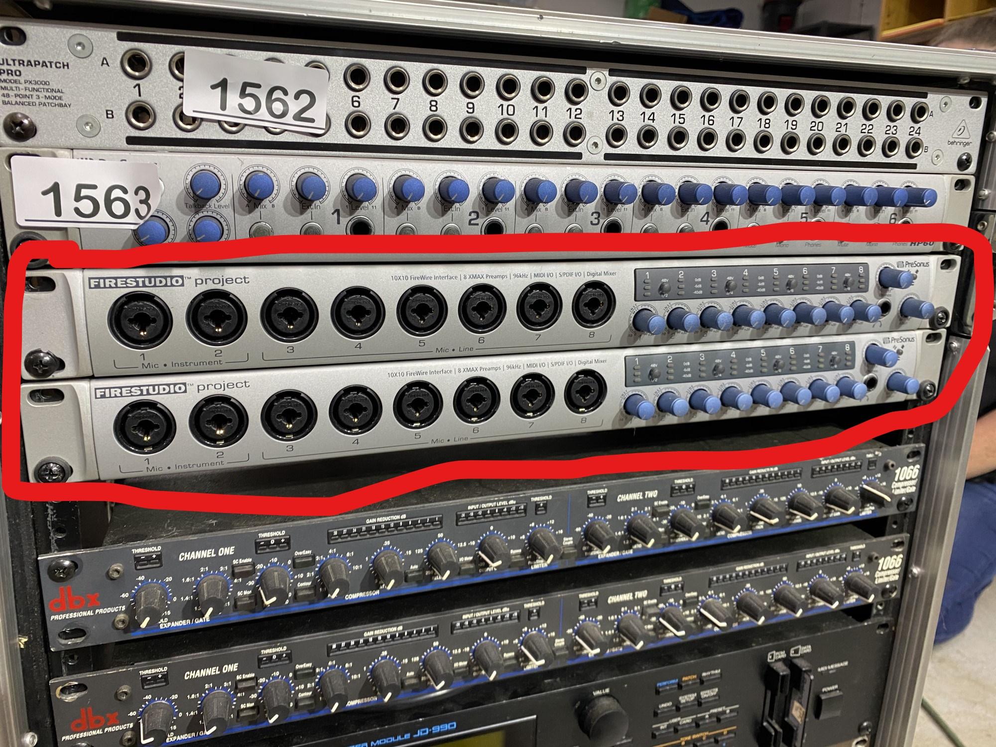 Two Presonus Firestudio Project