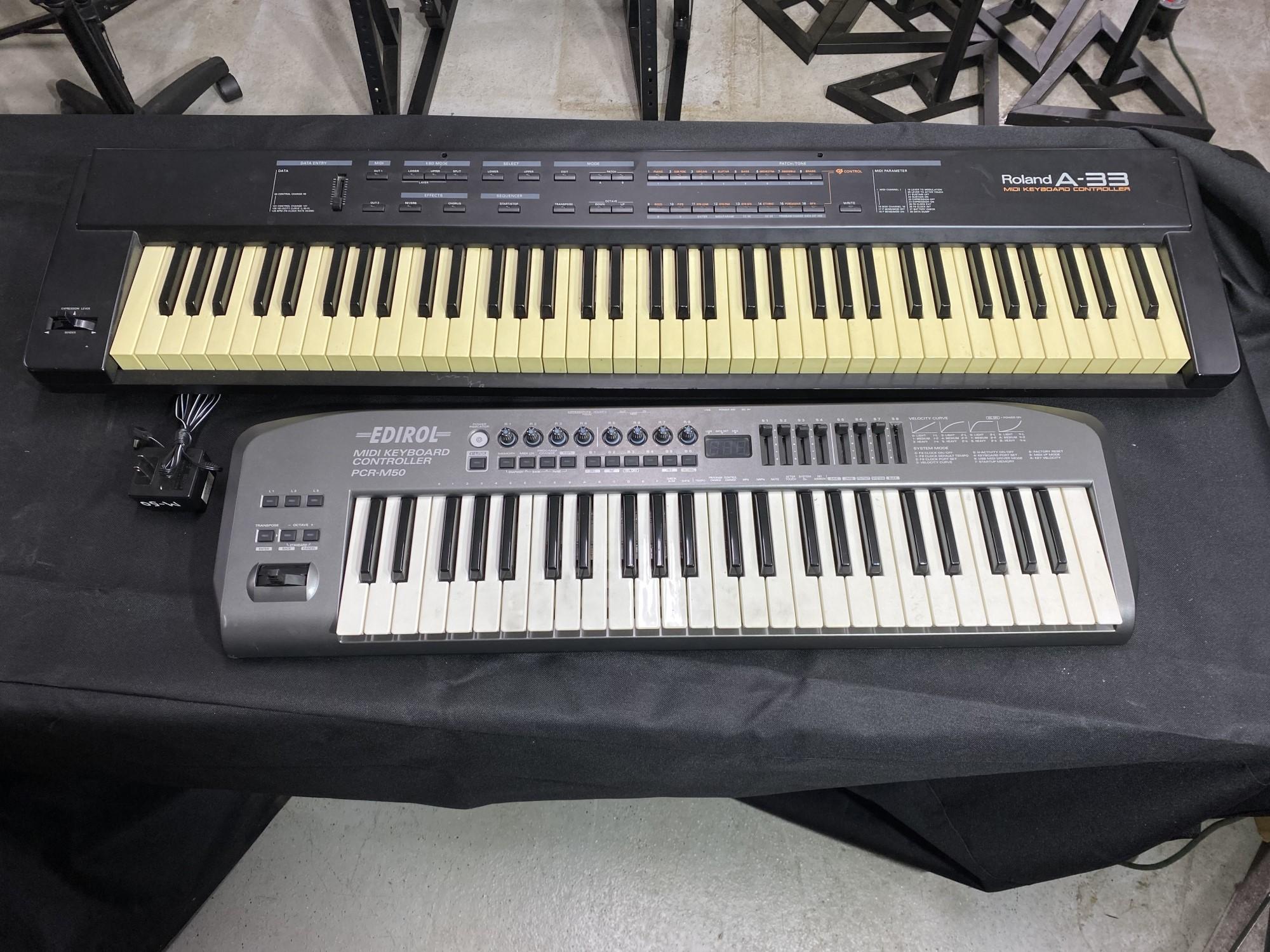 2 Roland Midi Controller Keyboards