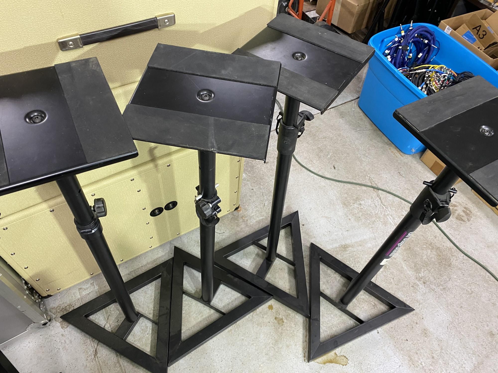 Group of 4 Speaker Stands