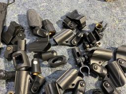 Group lot of Shure and other microphone mounts