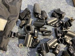 Group lot of Shure and other microphone mounts